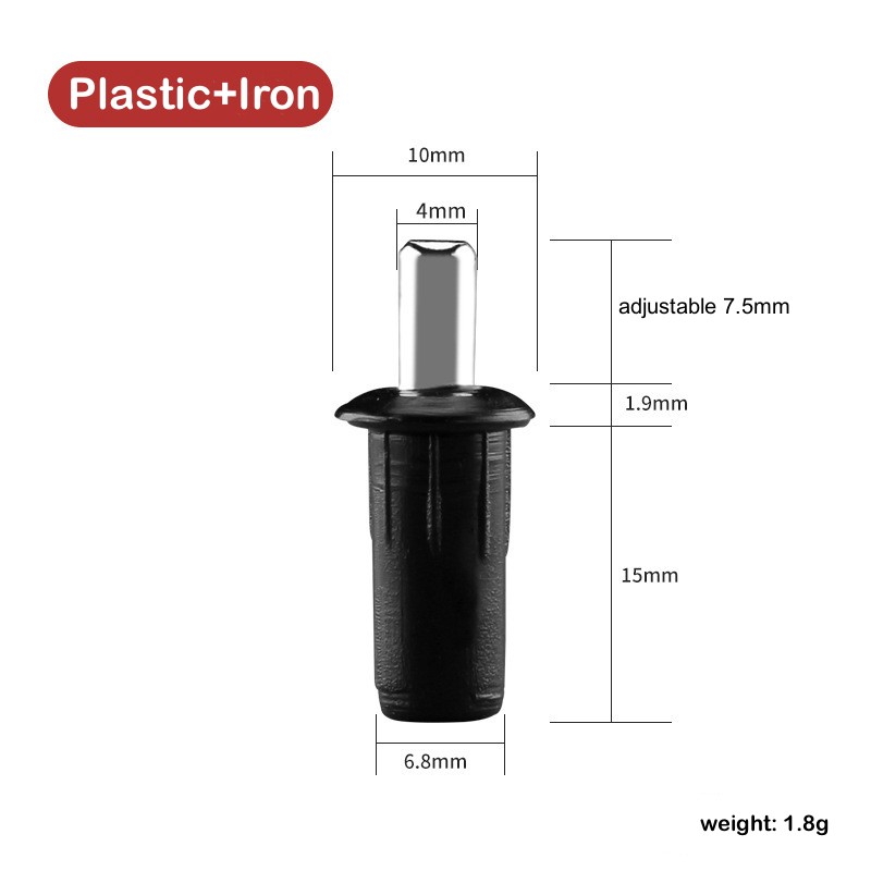 10PCS Spring Loaded Replacement Pins For Door And Shutter Central Axis Shaft Connector Furniture Hardware Accessories: Bronze