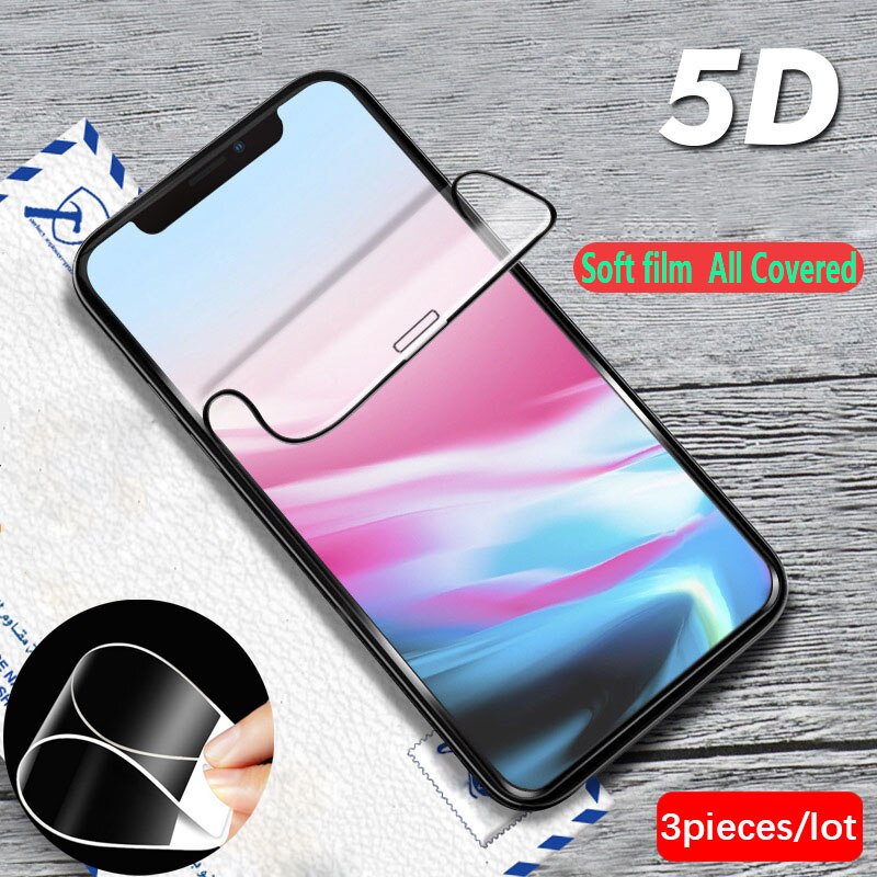 5Pieces/lot For Xiaomi Mi MIX2 Tempered Film Mobile Phone 8D Soft black edge and white HD Clarity