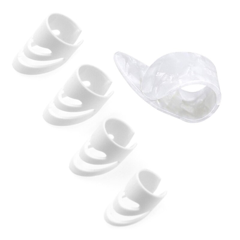 4 Stks/set Plectrums Wijsvinger Picks Voor Elektrische Akoestische Gitaren Ukulele: W