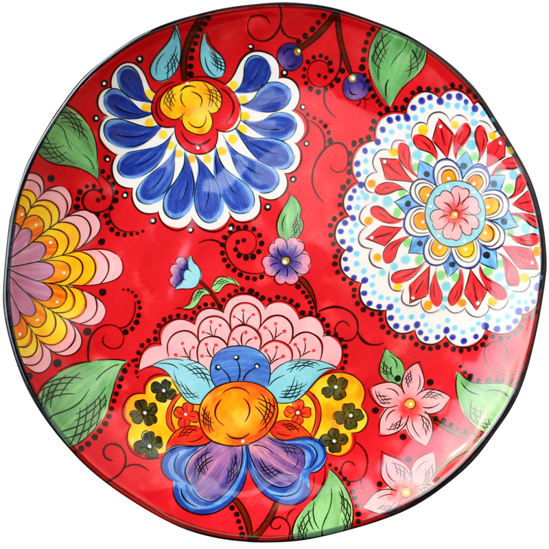 Vaisselle de table en céramique chinoise | Cuisine individuelle, peinte à la main, mariage rouge traditionnel chinois assiette de légumes ménagère bol ouest
