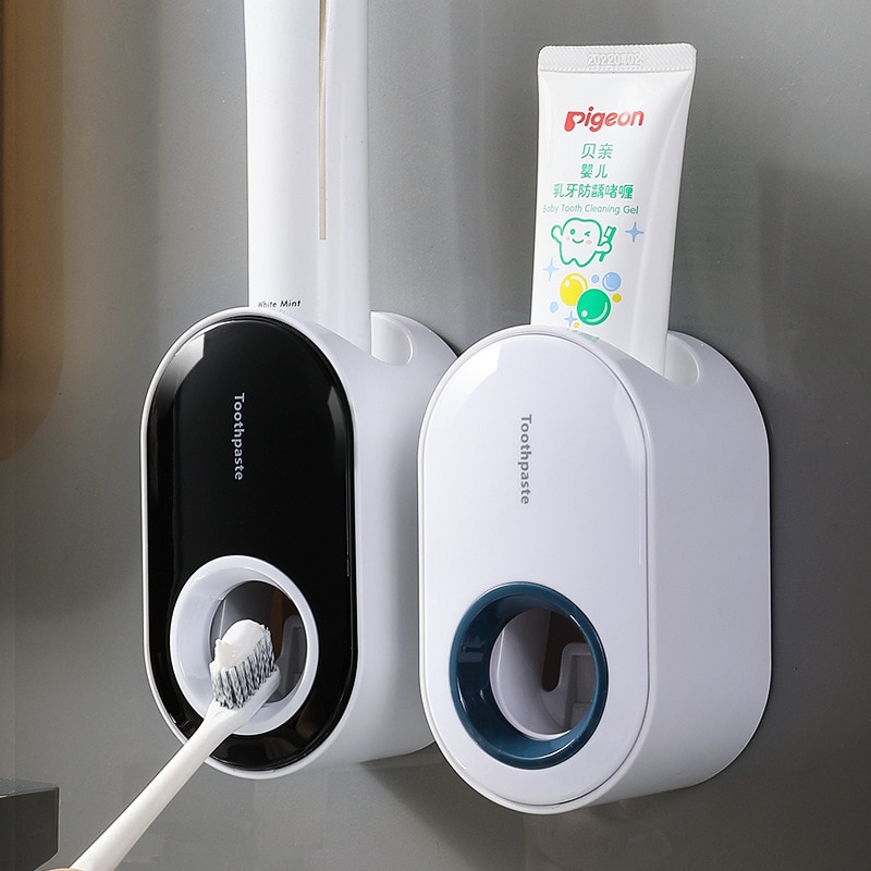 Automatische Tandpasta Dispenser Muur Gemonteerde Dispenser Voor Pasta Draagbare Tandpasta Houder Badkamer Accessoires Tandpasta Rek