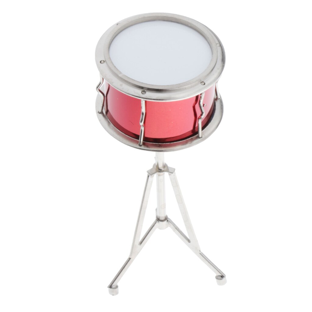 1:6 Scale Dollhouse Metal Snare Drum Model Musical... – Grandado