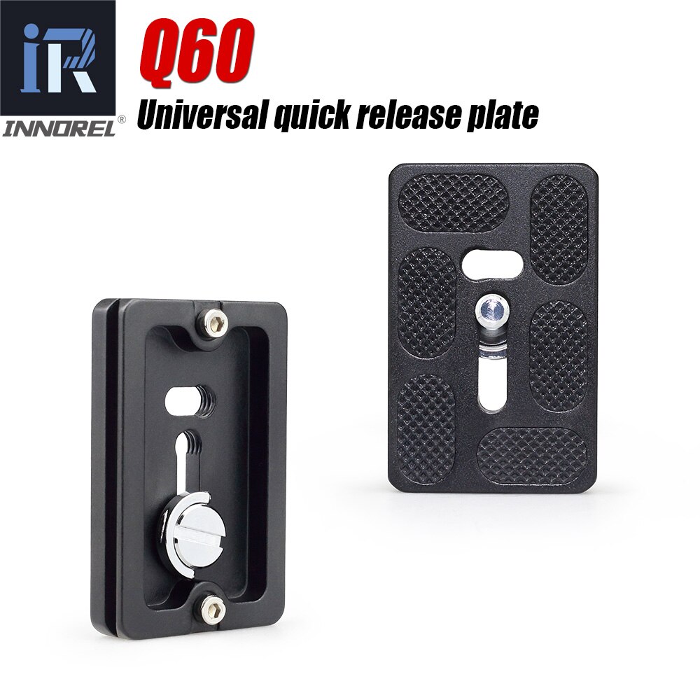 Q60 Universal quick release plate For panoramic tripod ball head Compatible with Arca swiss spec. QR DSLR Camera Accessories