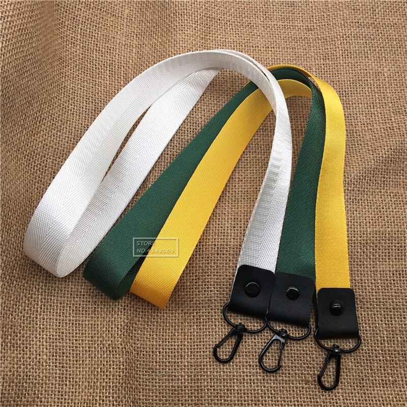 Cordão de cor sólida para chaves, alça de pescoço, correias para chaves, cartão de identificação, passagem para academia, celular, suporte usb, faça você mesmo, corda de pendurar: random 1pcs