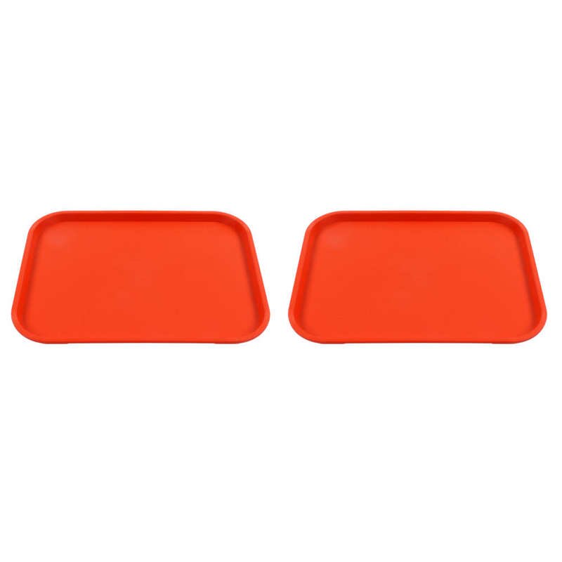 Food Service Tray Fast Food Tray Rectangular for Dessert Shops for Cafes for Restaurants: Orange