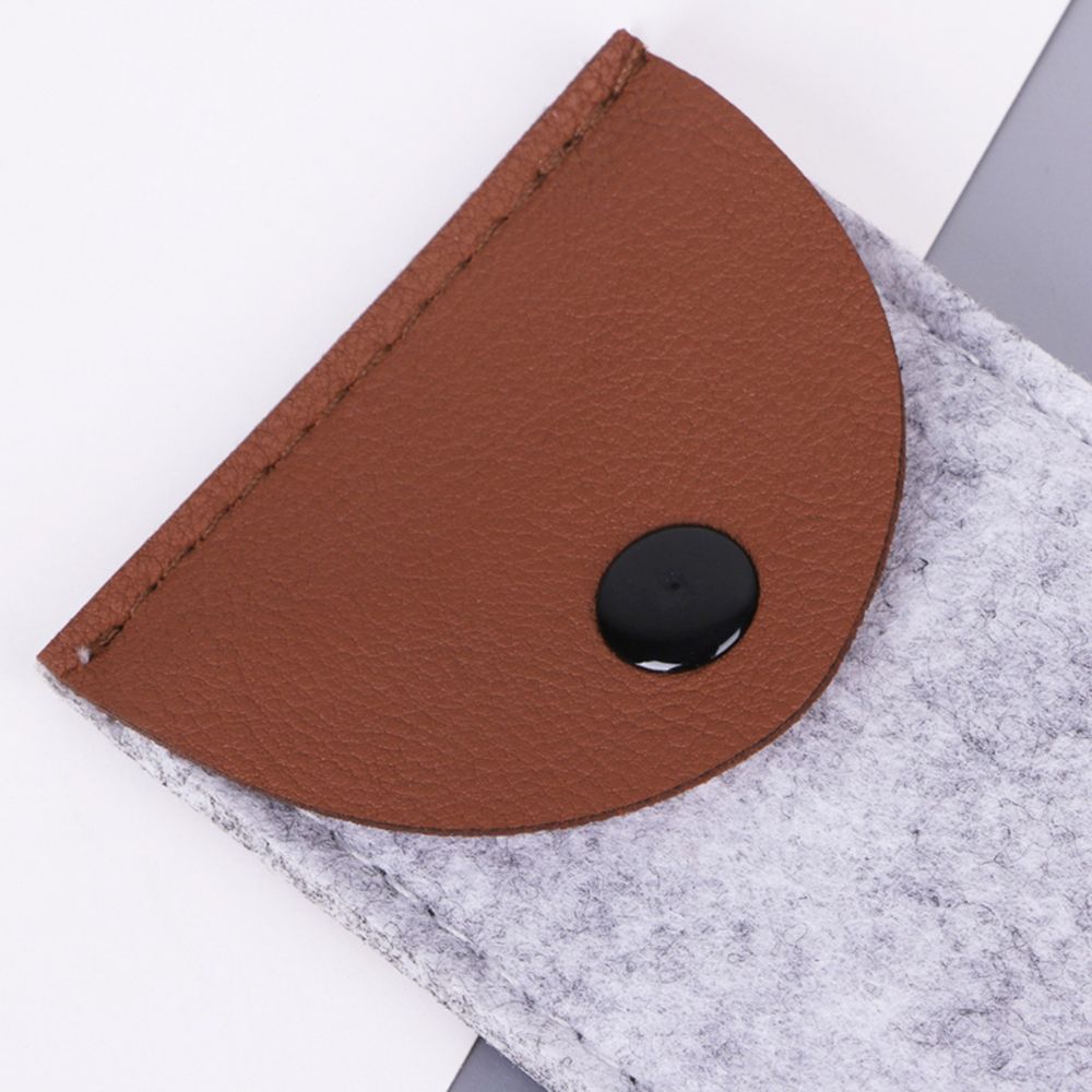 1 Pc Simple Solid Color Felt Pencil Case School Supplies Cute Pen Case Stationery Portable Pencil case Pencil Bag