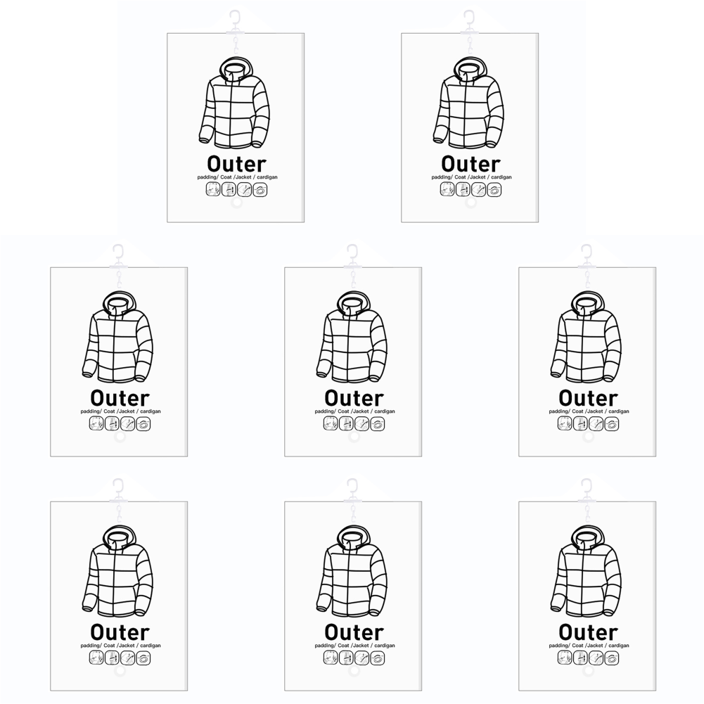 Hängande vakuumpåsar platsbesparande klädkompressionsförvaringspåse återanvändbara tomma pumppåsar klädgarderob täcke vakuumförpackning: Klar