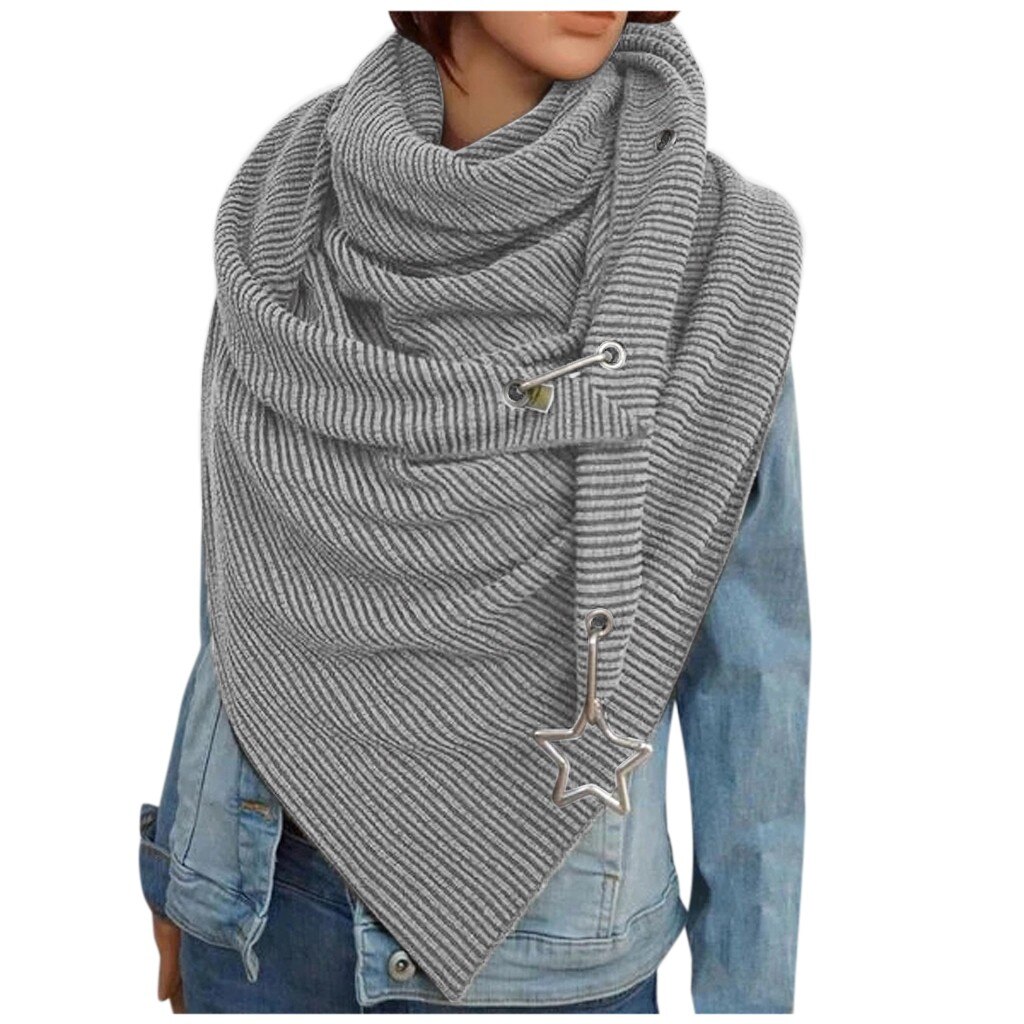 Lina & Lily Sparkle Foil Star Print Dames Sjaal Wrap, Shimmer Zilver Goud Glitter Lichtgewicht Gift Party, Donkergrijs-gouden sterren, Eén Maat