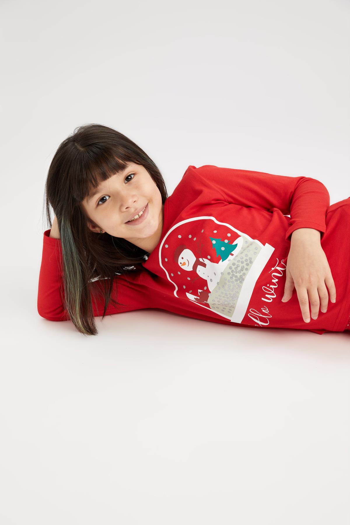 DeFacto Winter Girl Homewear Girl Printed Pajamas Suit Pyjamas Sleepwear Home-suit Comfortable Season-R5467A620WN