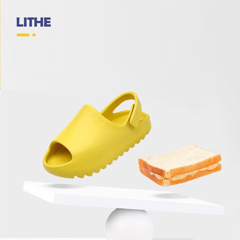 Summer Light Coconut Explosion Models Children's Kids Sandals Slippers Soft Home Thick-soled Non-Slip Boys Girls Beach Outdoor