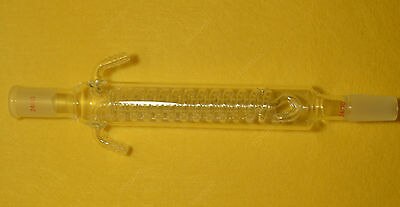 200mm,24/40,Coiled Reflux Condenser,Made By Borosilicate Glass 3.3,Lab Glassware