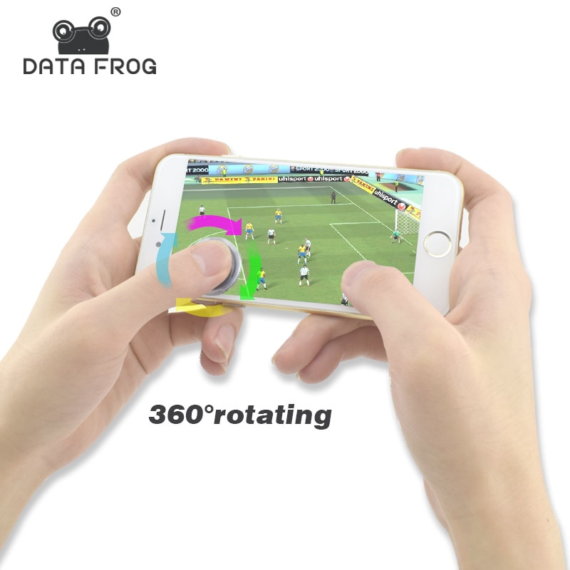 Data Kikker Kleine Grootte Stok Game Joystick Joypad Mini Rocker Voor Pad Touch Screen 360 Draaien Voor Xiaomi gamepad Iphone