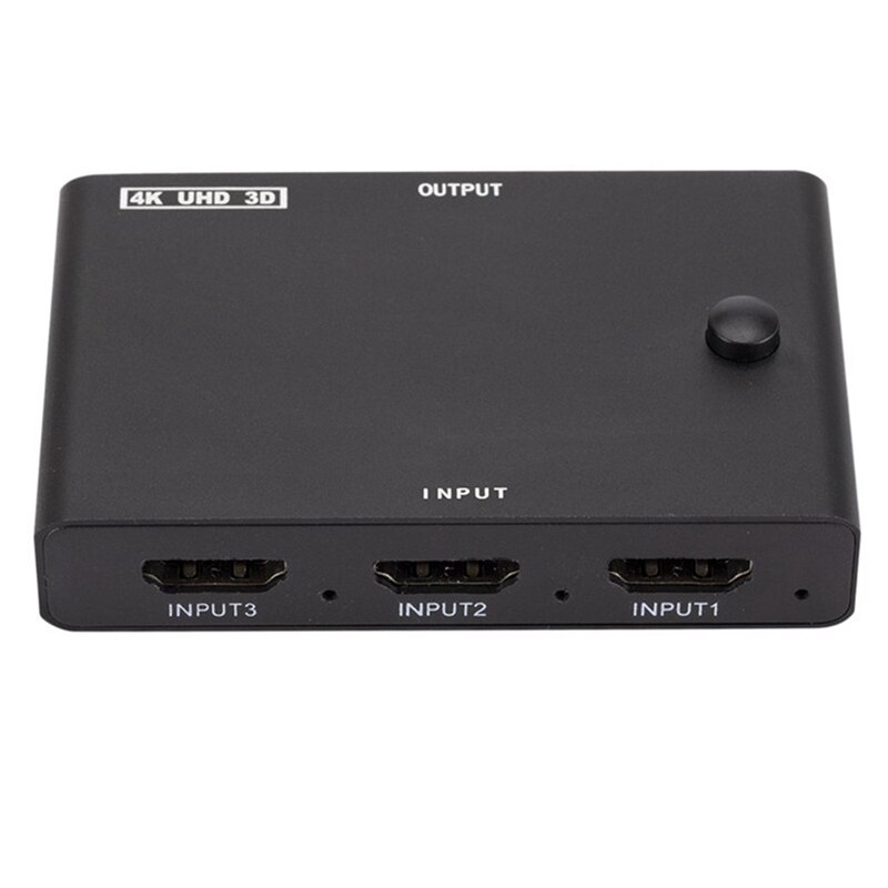 HDMI-Compatible Switcher 3 IN 1 OUT HDMI-Compatible 3 in One Out Manual Button