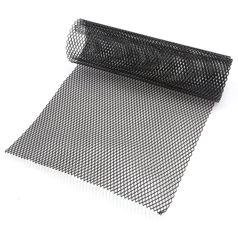 Universal Kühlergrill Aus Aluminium - 6x12mm Rhombic Gitter Schwarz