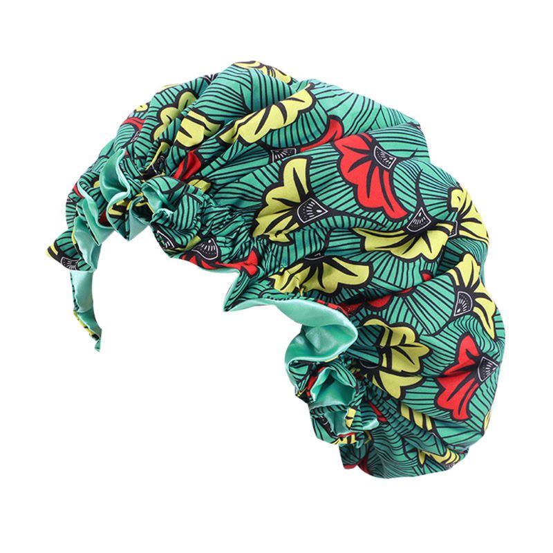 Gorro de satén ajustable para niños, gorros de noche de flores de seda suave para pelo Natural, para adolescentes, niños pequeños y bebés, Reversible: 2