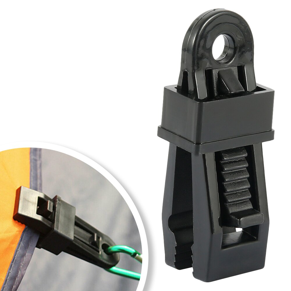 10Pcs tent canopy clip clamp tarp outdoor camp hike kit awning canvas anchor gripper snap jaw grip Caravan trap Tighten tool ZXH