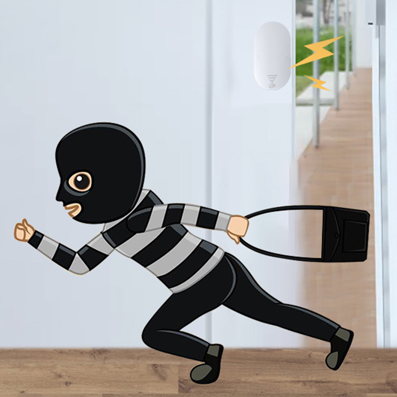 Alarma de seguridad doméstica, sistema de alarma independiente, sensores magnéticos, alarma de seguridad inalámbrica independiente para puertas Y ventanas