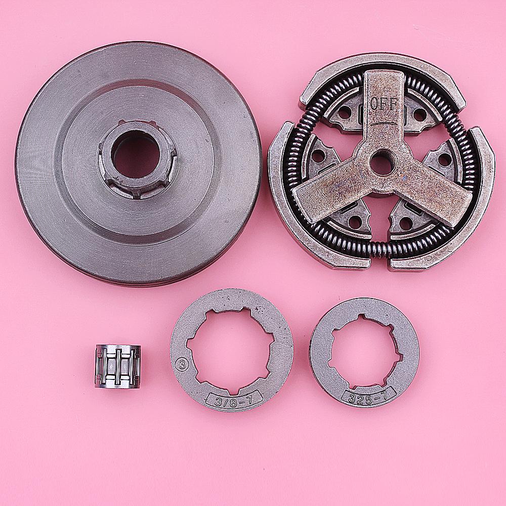 3/8" .325" 7T Sprocket Rim Clutch Drum Needle Bearing Kit For Chinese 3800 38cc Chainsaw Parts