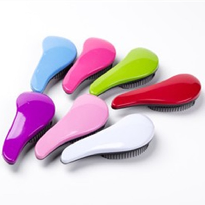 Peines de plástico para el pelo para mujer, cepillo de pelo para ducha prendedores blandos, herramientas de estilismo, 1 unidad