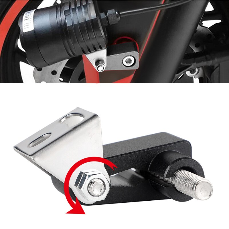Soporte modificado para motocicleta, foco de luz antiniebla, soporte phare para moto farol de milha, para cafe racer, 1 par