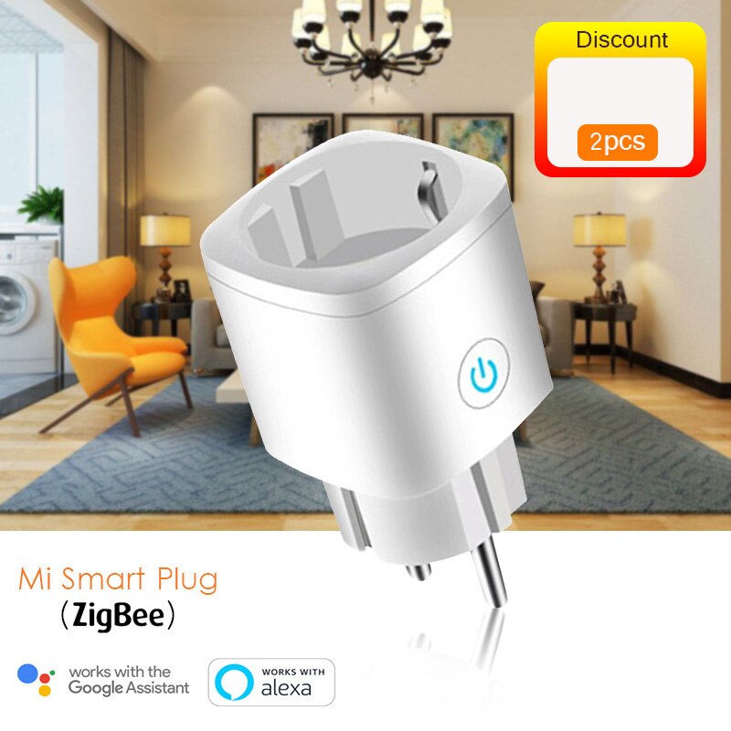 WiFi Smart Wireless Plug EU Adaptor Remote Control Power Energy Monitor Outlet Socket Alexa Google Home Tuya Home Accessories