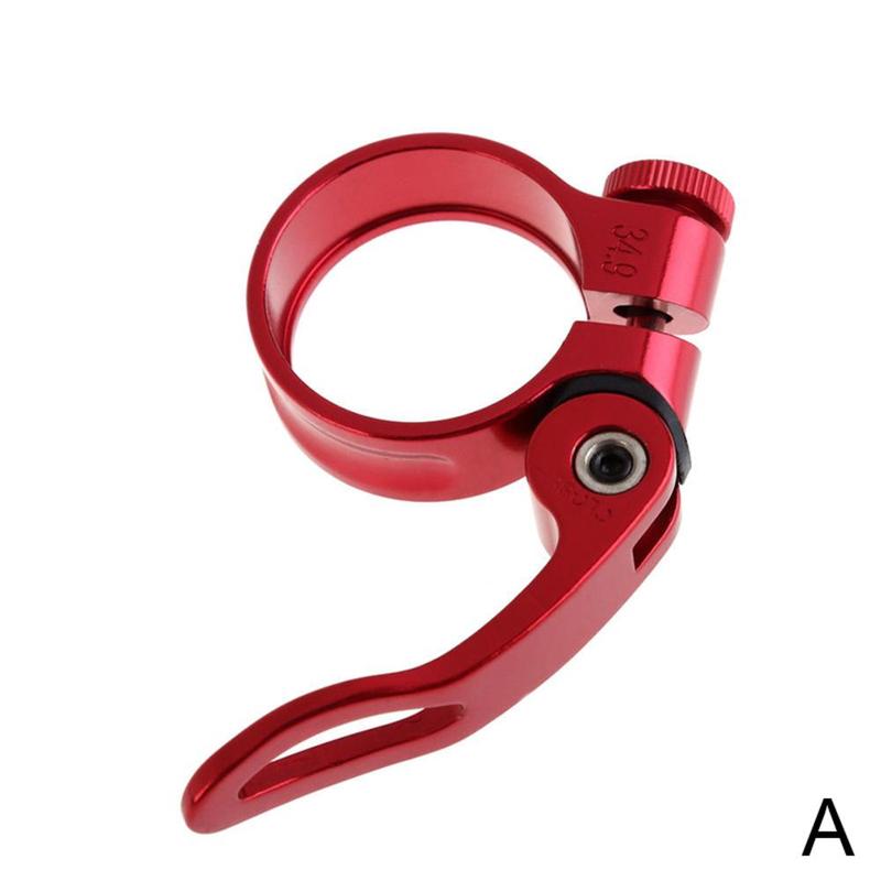 Bicycle Quick Release Seat Tube Clamp Aluminum Alloy Post Seat Saddle Clamp Clamp Aluminum Clamp Tube X8P1: A