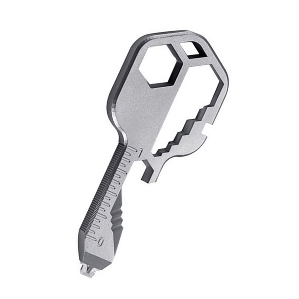 24-in-1 Keychain Stainless Steel Outdoor Emergency Tool Screwdriver Keychain Pendant Multi-function Repair Tool