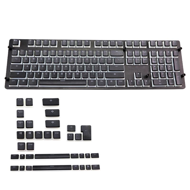 Rvb 143 Keycaps ANSI disposition PBT pouding Double peau lait tir rétro-éclairé Keycap pour Corsair K70 K65 clavier mécanique: Default Title