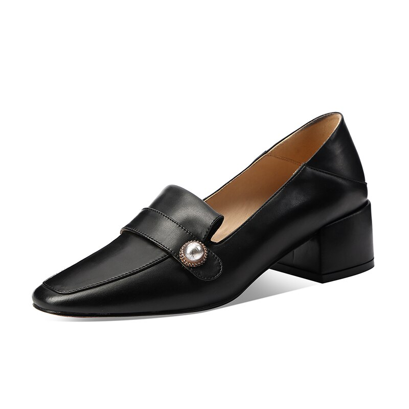 Ins dames pumps natuurlijk leer plus size 22-26.5cm damesschoenen internet beroemdheid single schoenen modieuze wilde pumps