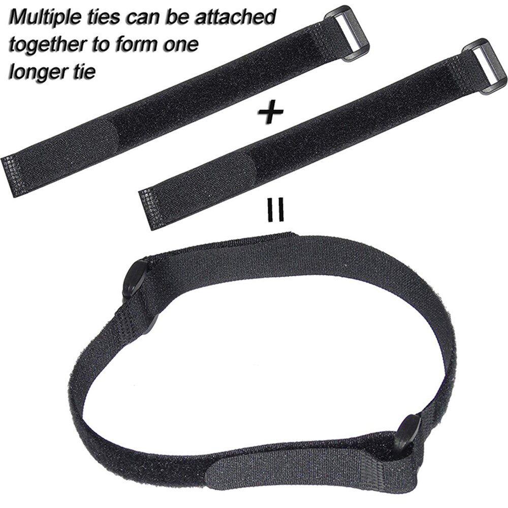 10Pcs 2*50Cm Nylon Haak Lus Zelfklevende Band Kabelbinders Herbruikbare Bevestiging Bike Tie Multil Purpose Fiets Tool