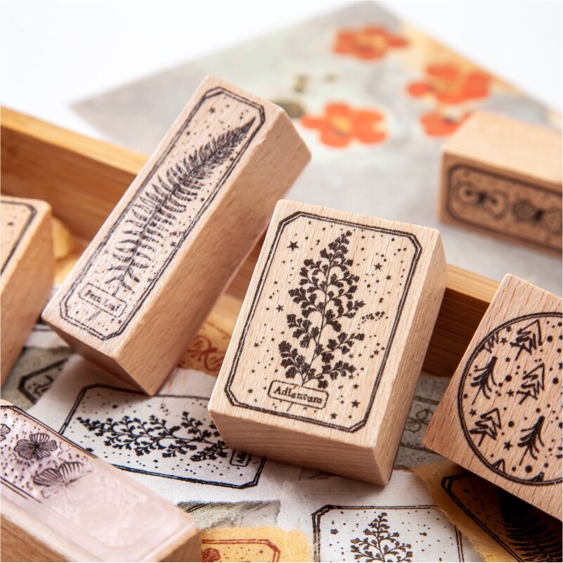 Sellos de goma madera Vintage, sello de caucho para manualidades, para hacer tarjetas, álbum de recortes