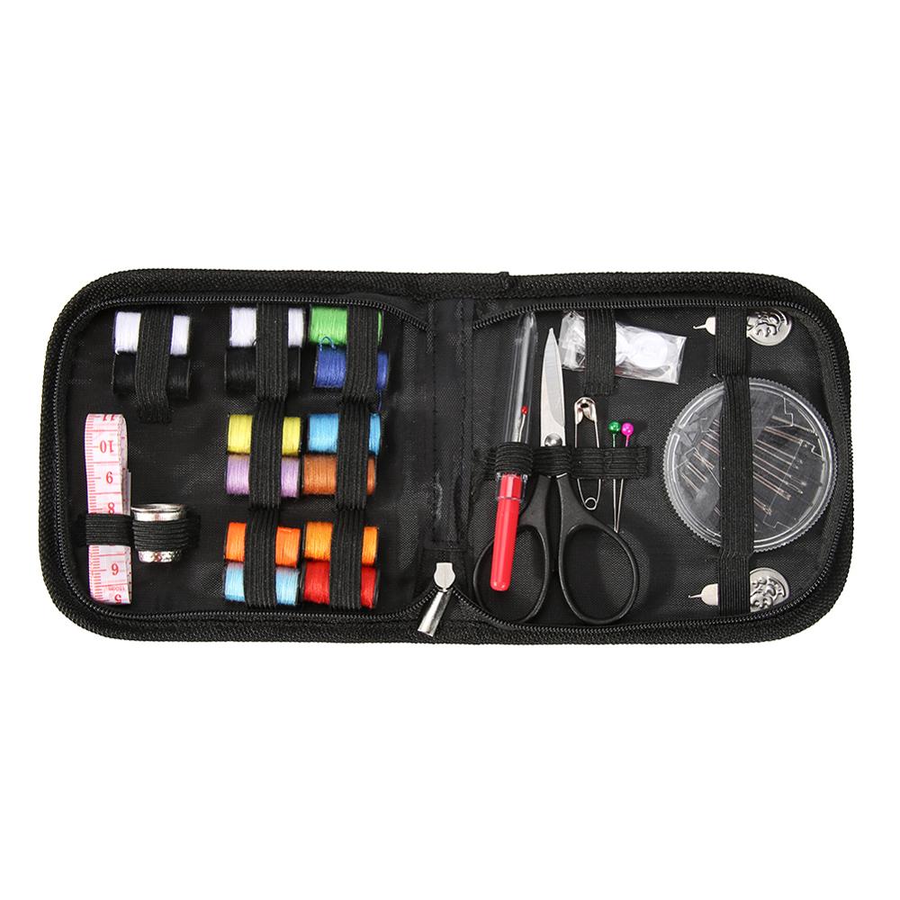 Multifunction Sewing Box Sewing Thread Stitches Knitting Needles Cloth Buttons Craft Scissor Travel Sewing Kit