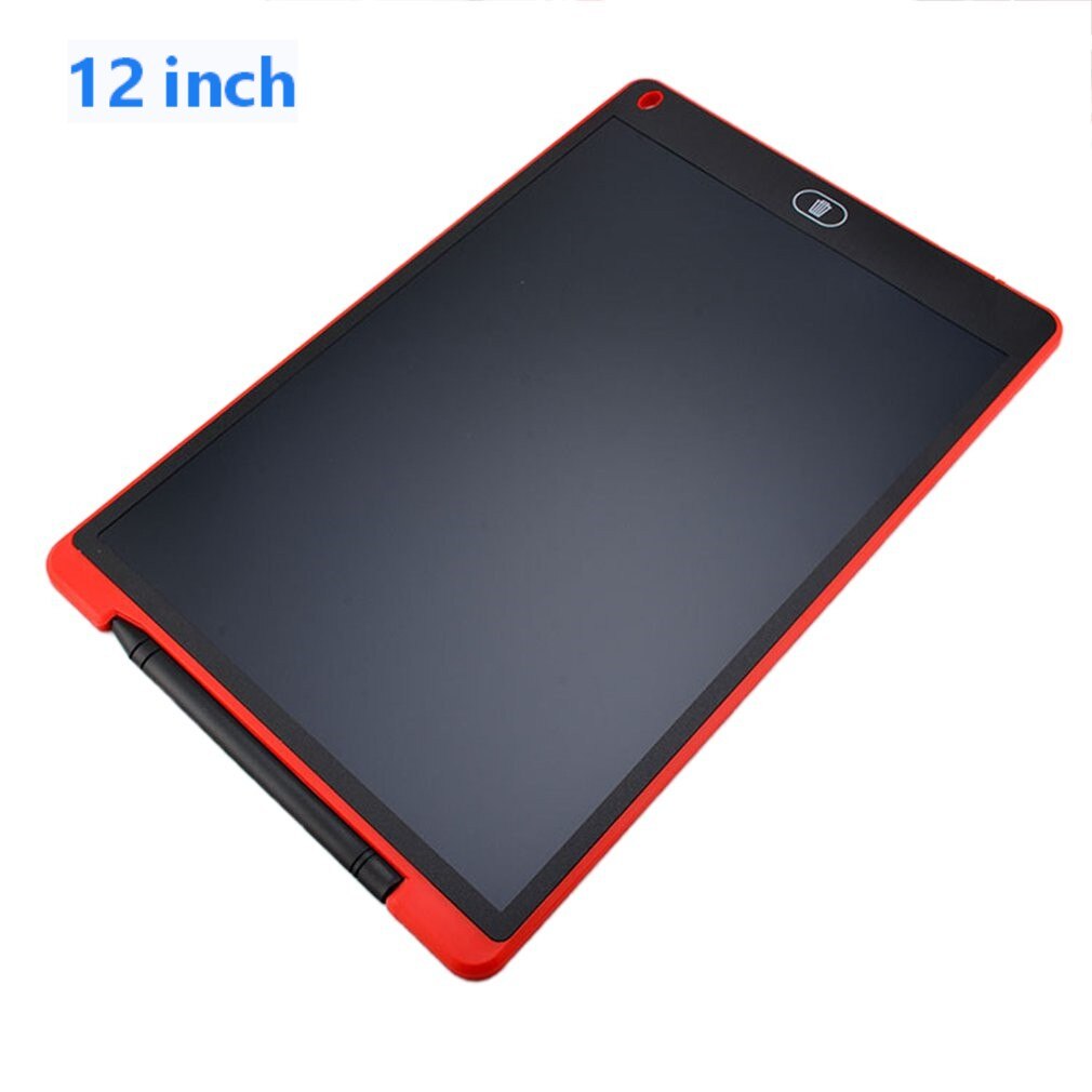 Writing Drawing Tablet 8.5/12 Inch Notepad Digital LCD Graphic Board Handwriting Bulletin Board for Education Business: 12inch red