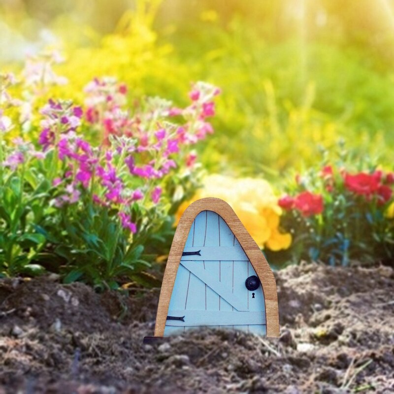 Miniatur-feen- und gartenzwergfiguren für fenster und türen, elfenhäNutzer, gartendekoration, skulpturen, statuen, außendekoration