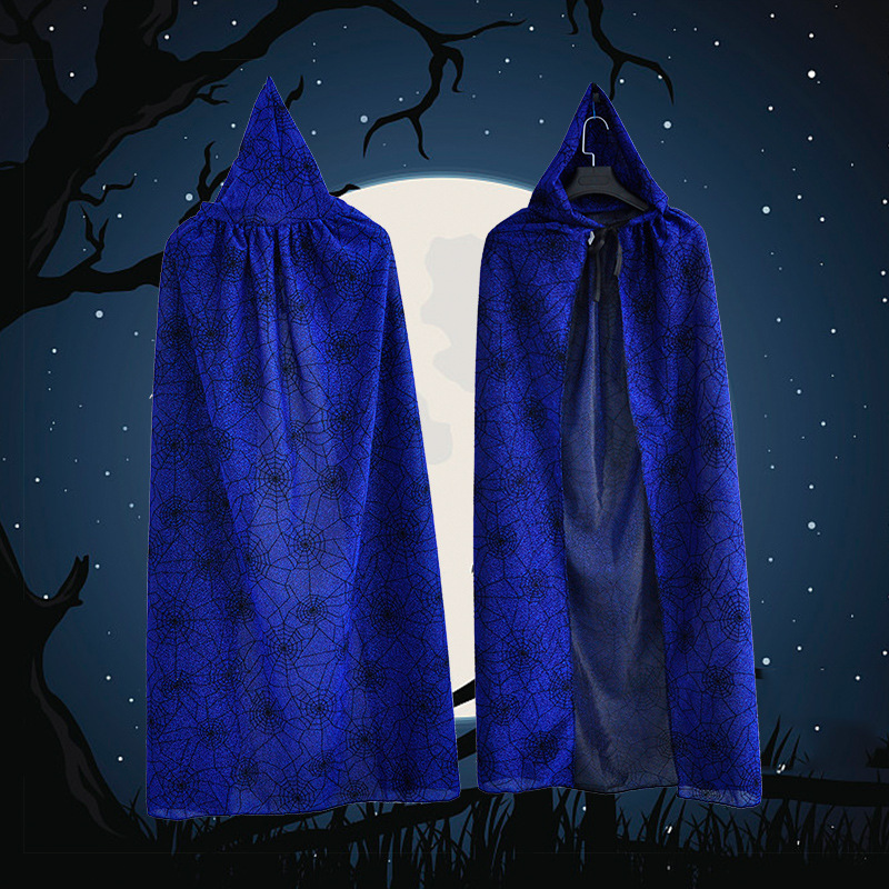 Halloween men women cosplay costume Spider Web Cloak Adult Costumes Death Vampire Sorcerer party halloween costumes for women