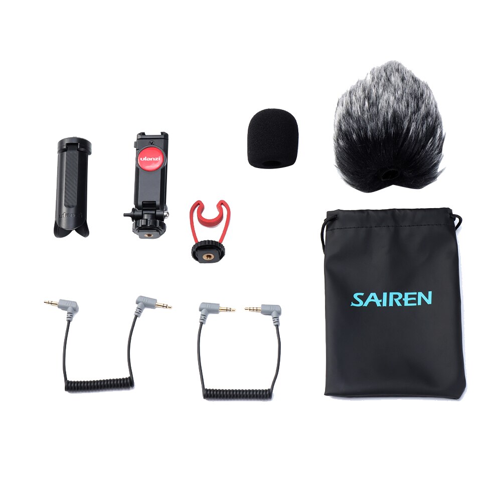 Smartphone Video Kit VLog Shooting Filmmaking Recording Mini Tripod Microphone