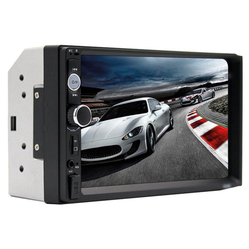 2 din autoradio met stereo, 7010b multimediaspeler, 7 inch hd,  mp5 -touch sn, digitaal display, bluetooth, usb, fm-autoradio