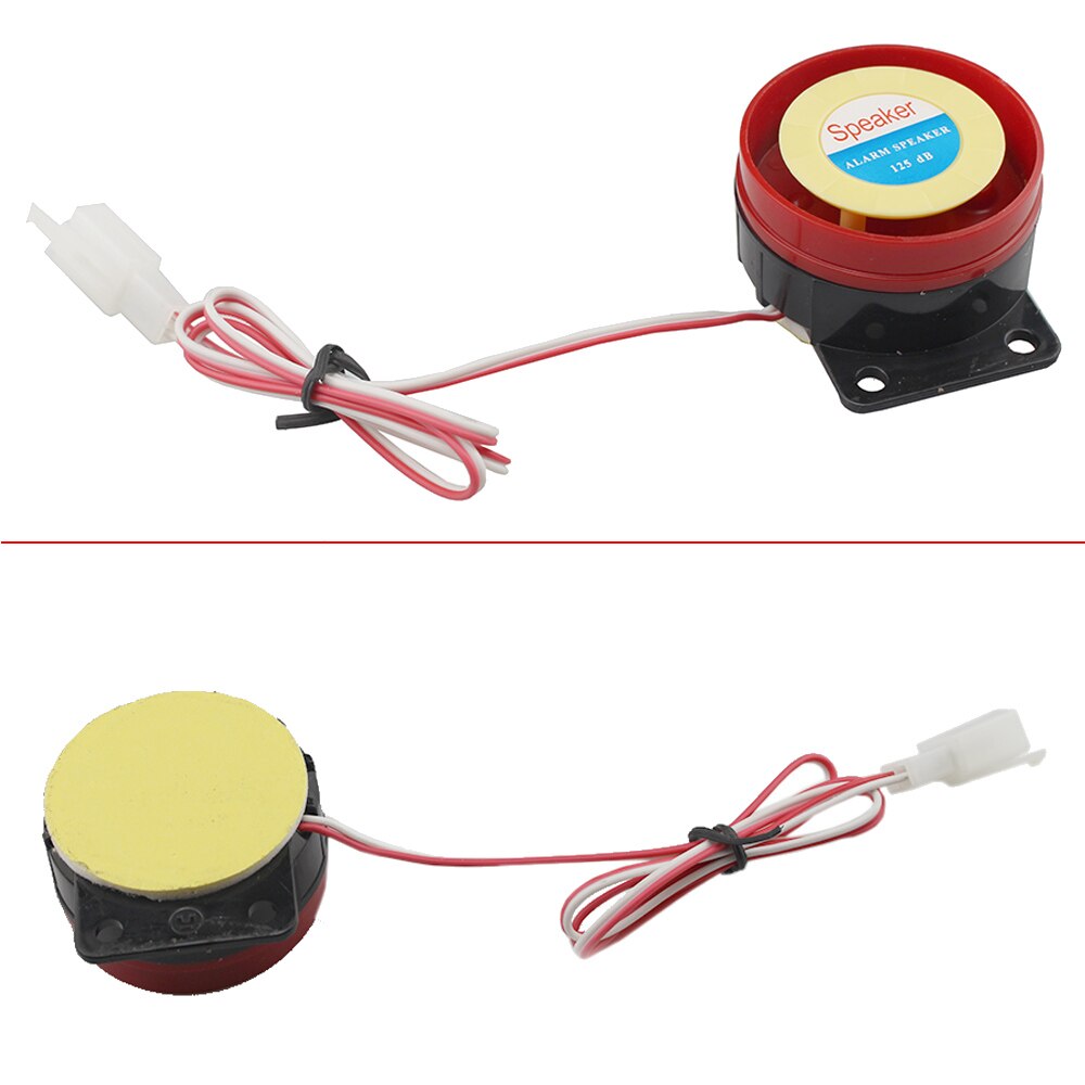 Motorcycle Bike Scooter Alarm System Theft Protection Remote Engine Start Anti-theft Device Adjustable Shock Sensor 12V Siren