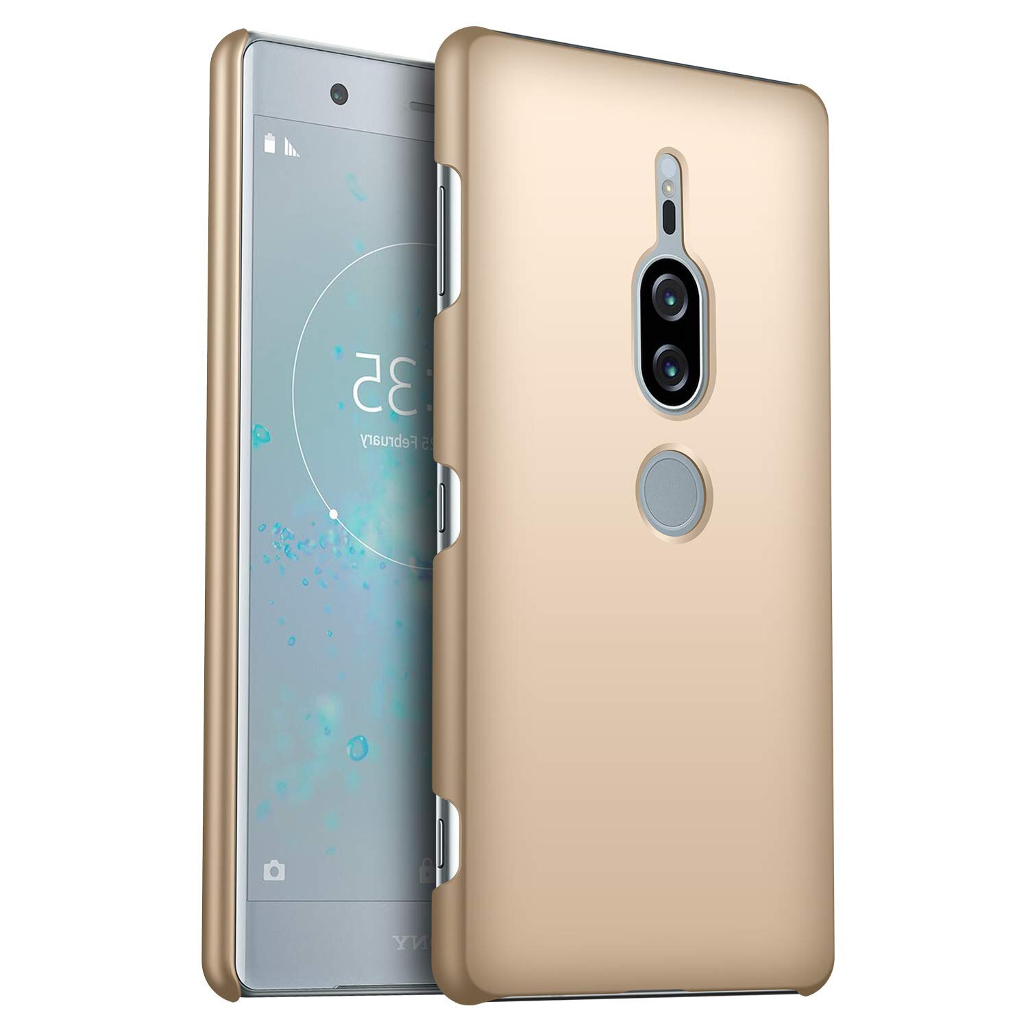 Voor Sony Xperia XZ2 Premium H8116 H8166 Case Ultra Dunne Hard PC Back Cover Matte Case Voor Sony XZ2 Premium volledige Bescherming Cover: Goud