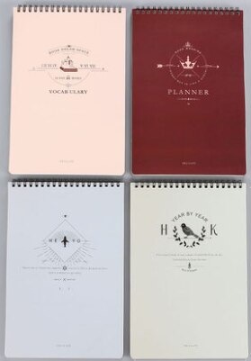 B5 spiral notepad diary horizontal blank paper inner page picture drawing book college student notebook thickened vertical flip: 4