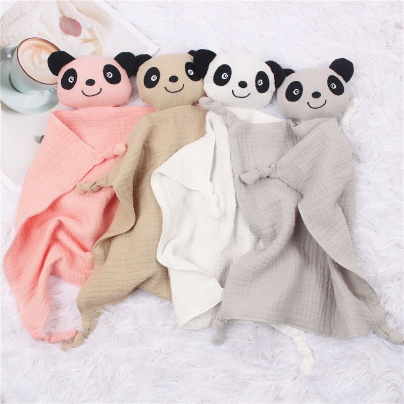 Kawaii Baby Dekentje Met Panda Dier Veiligheid Deken Unisex Baby Snuggle Speelgoed Voor Peuter Jongen Meisje Pasgeboren Warme Aanwezig