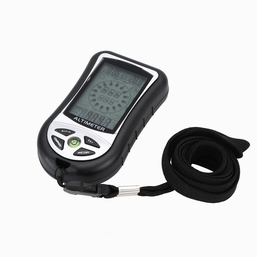 8 In 1 Digital LCD Compass Altimeter Barometer Thermo Temperature Clock Calendar for outdoor hiking fishing