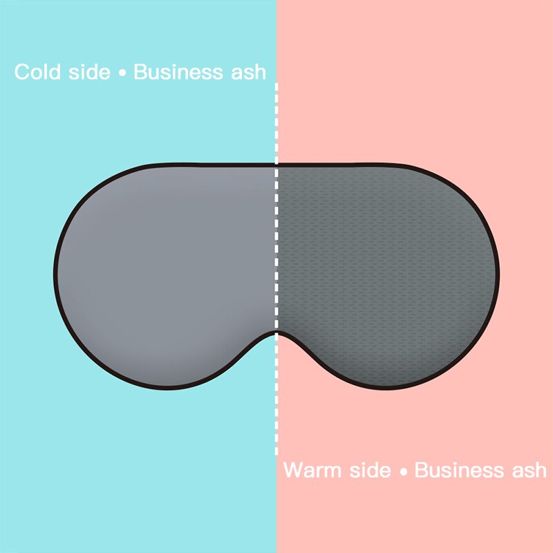 Imitated Silk Sleep Eye Mask Portable Travel Eyepatch Nap Eye Patch Rest Blindfold Eye Cover Sleeping Mask Night Eyeshade: Gray