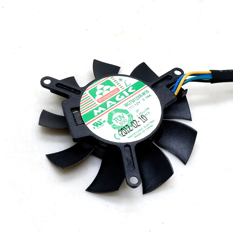 MDA5012LR-A10 MGT5012XR-W10 Ultra Stille 5010 Videokaart Fan Blade 45Mm Diameter 39Mm Hole Pitch 12V 0.1A 2pin