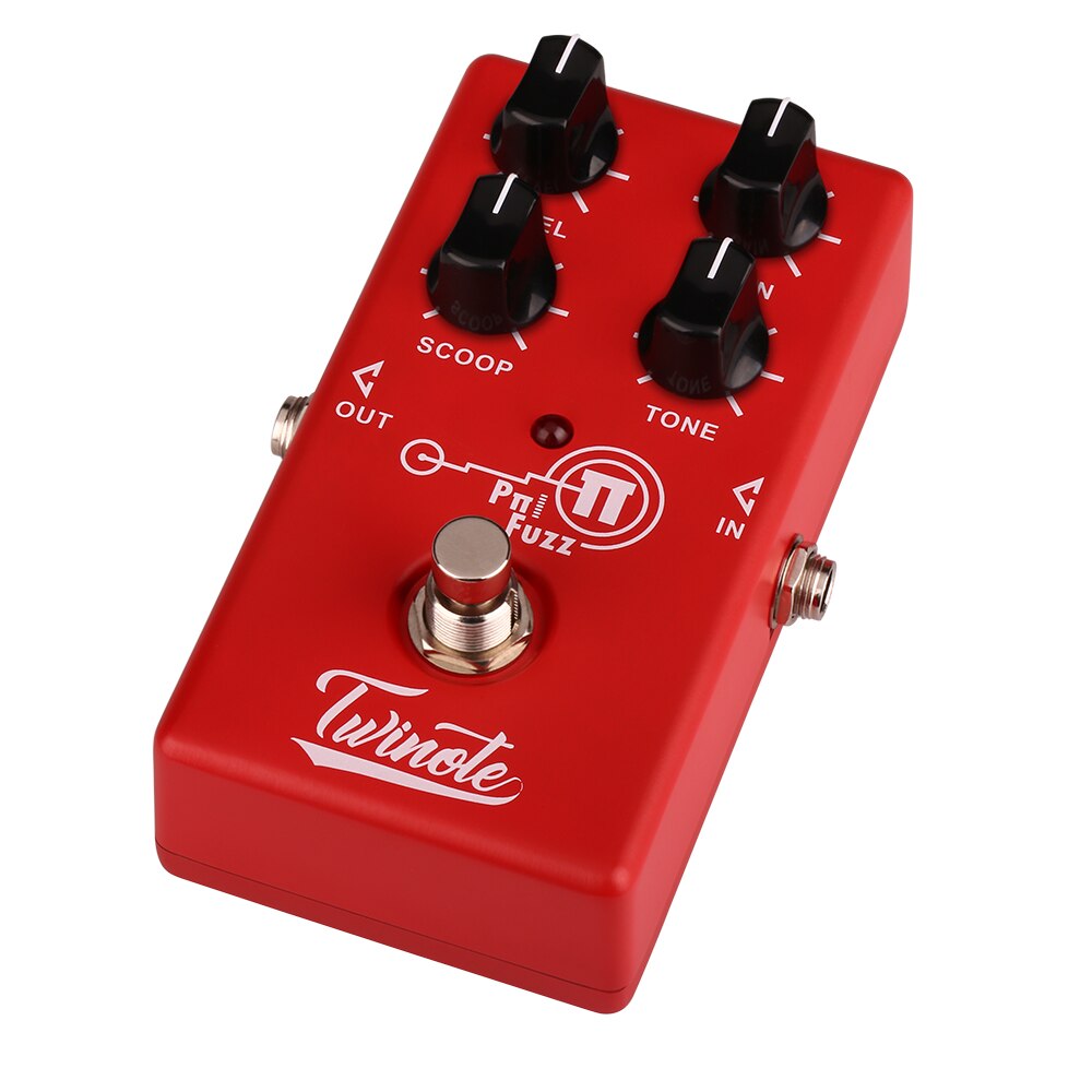 Twinote Analog Modern FUZZ Effects Pedal Processso Grandado
