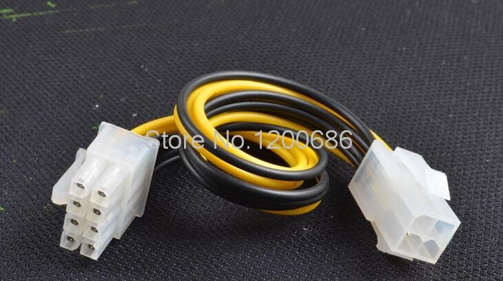 CPU power transfer kabel 4 P pin om 8 P gat 4Pin turn 8Pin stroomkabel P4 om P8 power adapter kabel