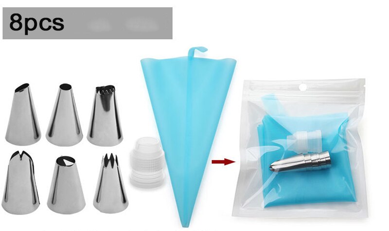 Bricolage gâteau plateau tournant cuisson moule gâteau plaque rotative ronde gâteau décoration outils Table rotative pâtisserie fournitures accessoires de cuisson: 8PCS