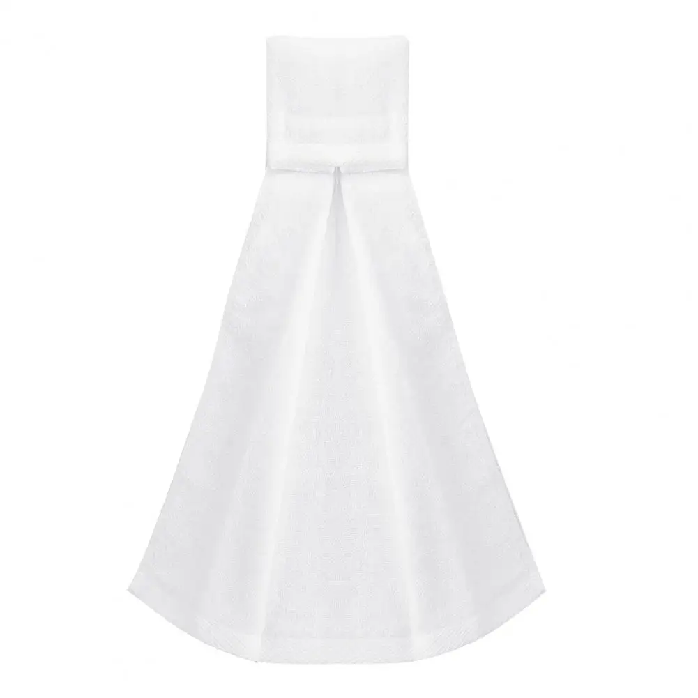 Football Field Towel with Hook & Loop Fastener Super Water Absorption Sports Sweat Cotton Towel for Football Golf Gym Fitness: WHITE