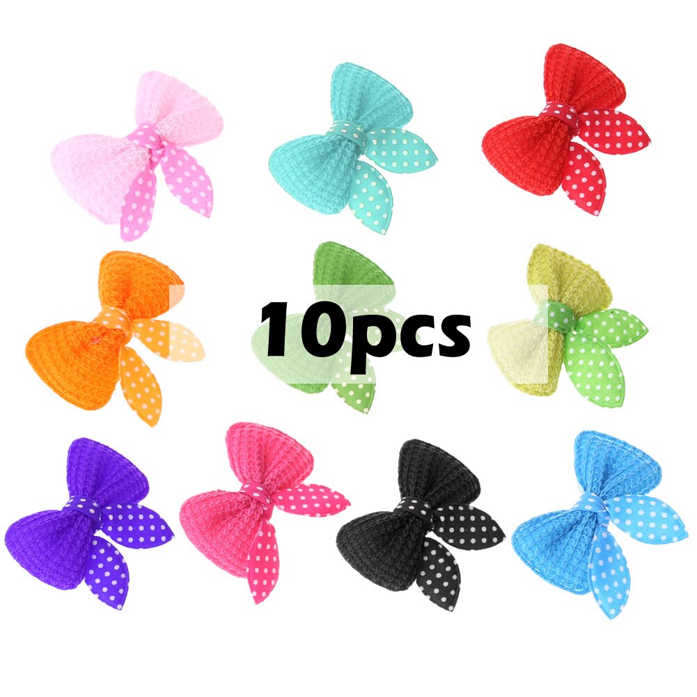 Lazos para el pelo para perros, pinzas para el pelo de mariposa, lazo para cachorros, horquillas con lazo, accesorios para el cuidado de mascotas y gatos, 10 Uds.: Default Title