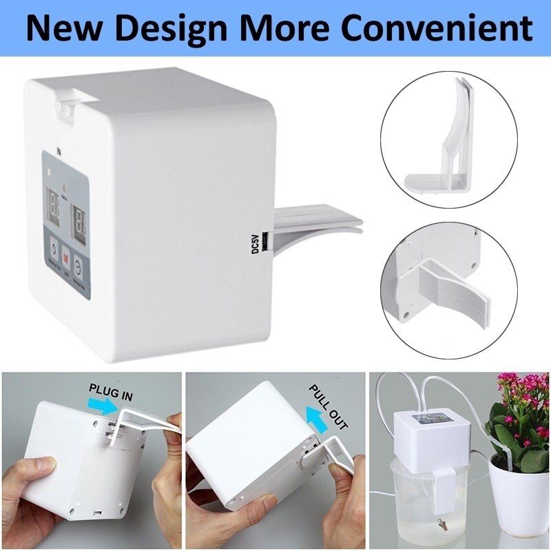 DIY Micro Automatic Drip Irrigation Kit, Houseplants Self Watering System with 30-Day Programmable Water Timer